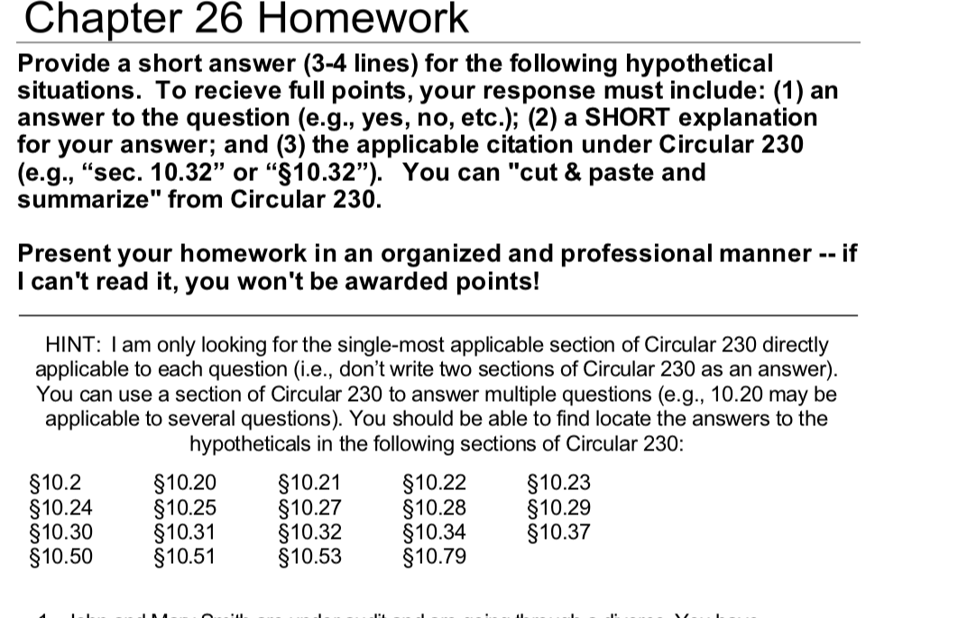 (e.g., yes, no, etc.); (2) a SHORT explanation for your answer; and