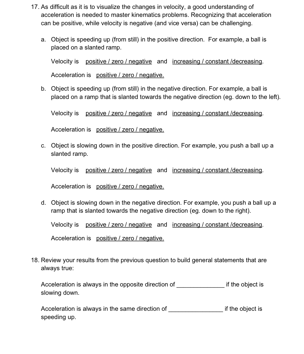 (Av = Vf v0). Complete the following table, then below the table