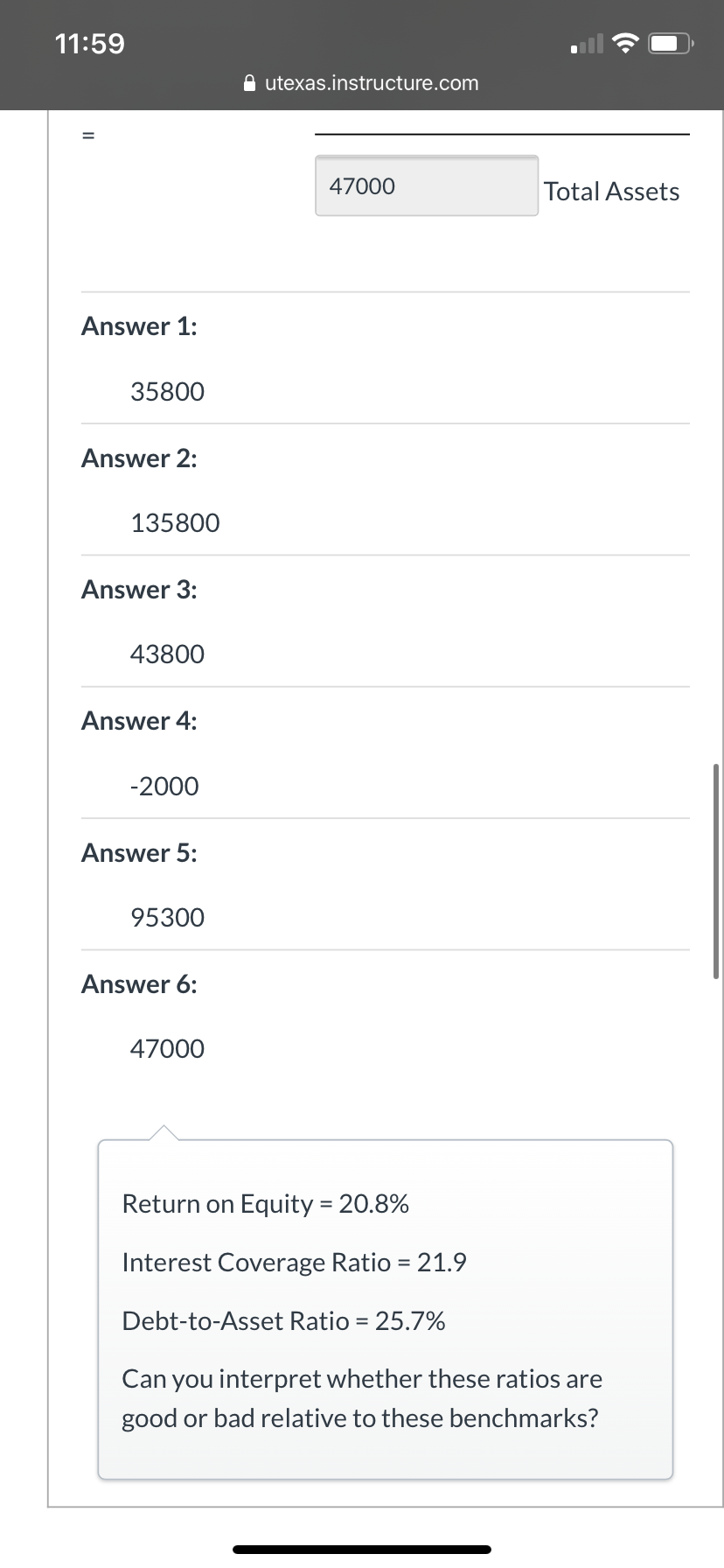 be negative? I included the balance sheet and income statement. Now that