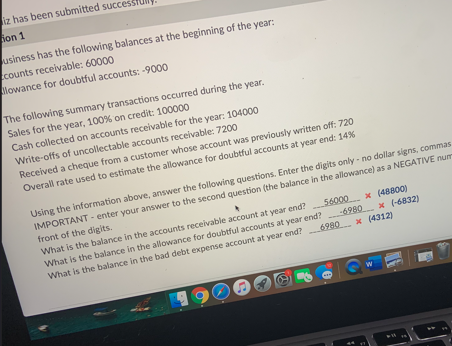 hi i need help my finding bad debt expense i just had