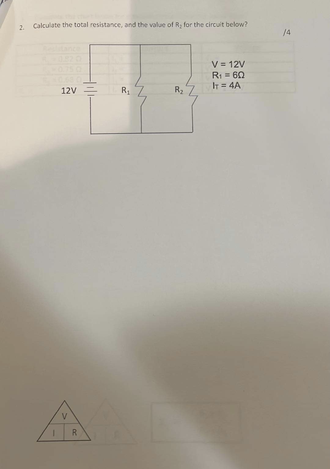 Instructions . complete all calculations using only the formulas provided on each