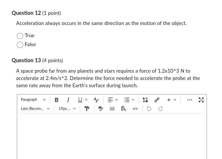 the trampoline? O 6.1N 305N 610N O 160ONQuestion 6 {1 point] A