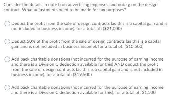 ($45,000) C) Add back the penalty interest. No adjustment to homes sales