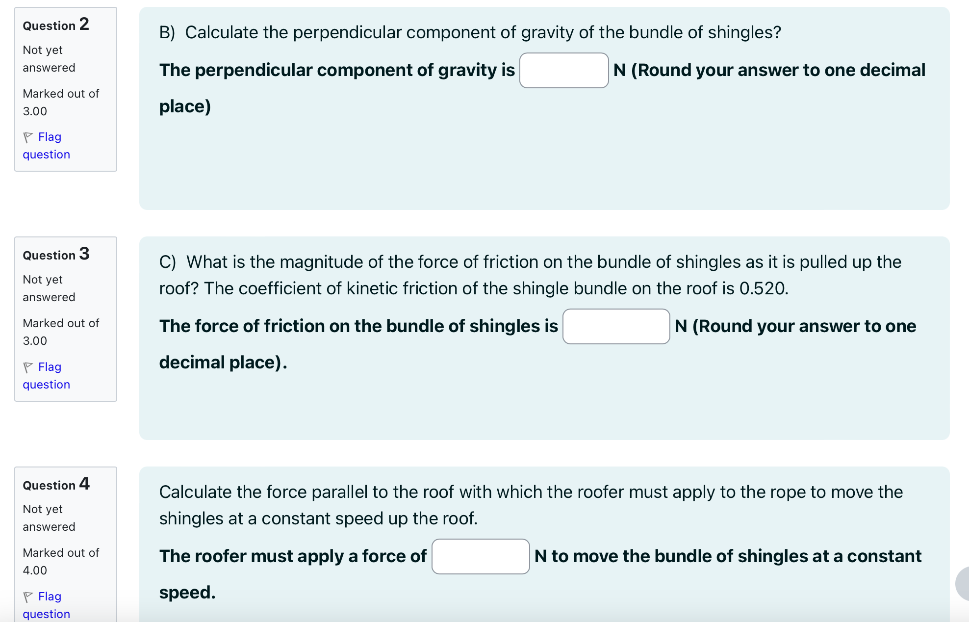 roof at a constant question . . . speed. The roof Is