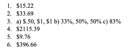 Please help me understand step-by-step how to get to the answers provided