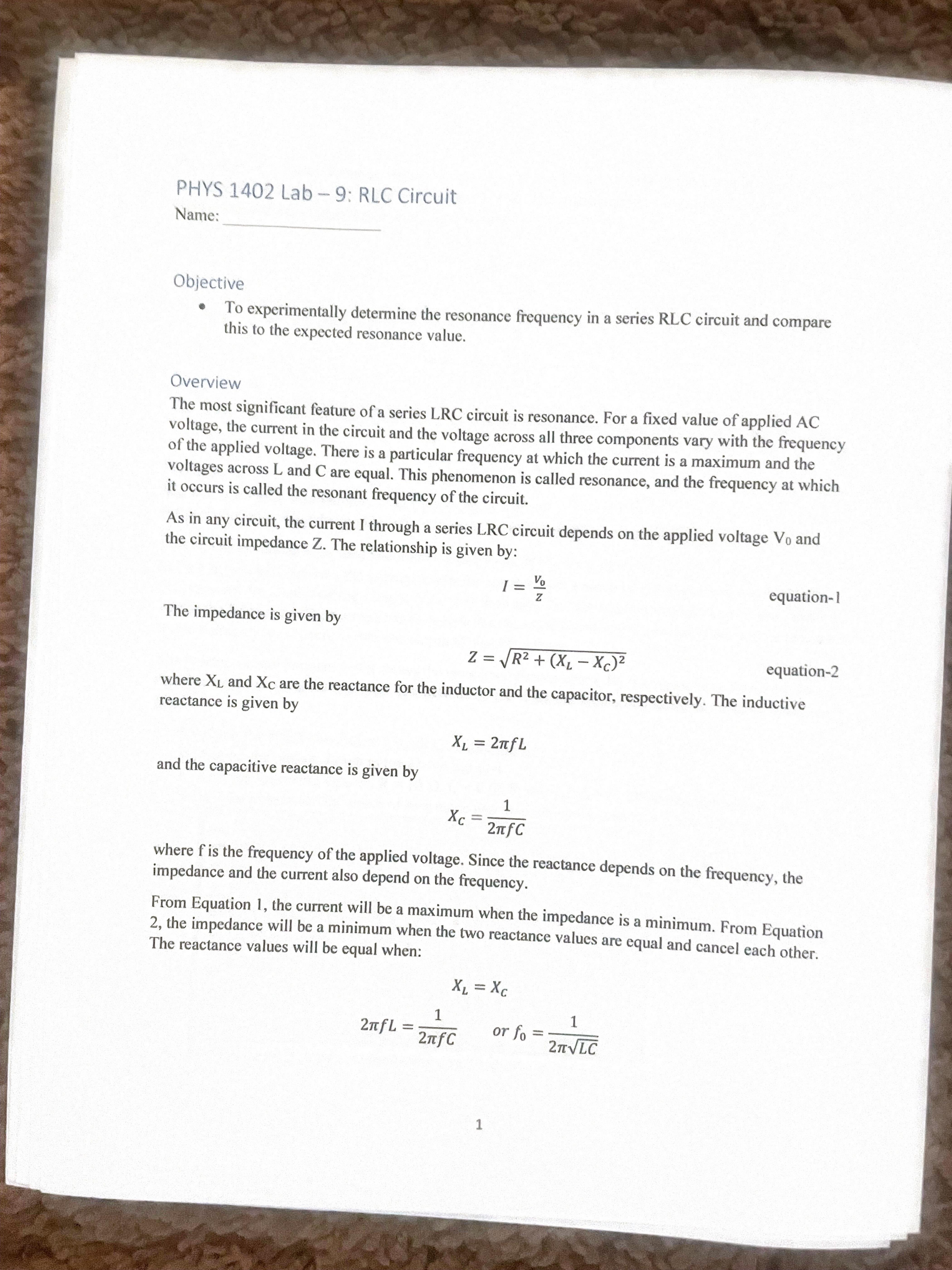 For a fixed value of applied AC voltage, the current in the