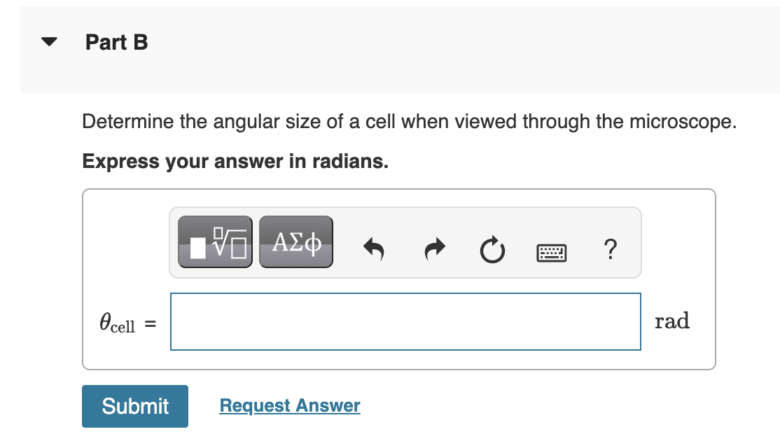an apple. The cells in the apple have a diameter of 0.10