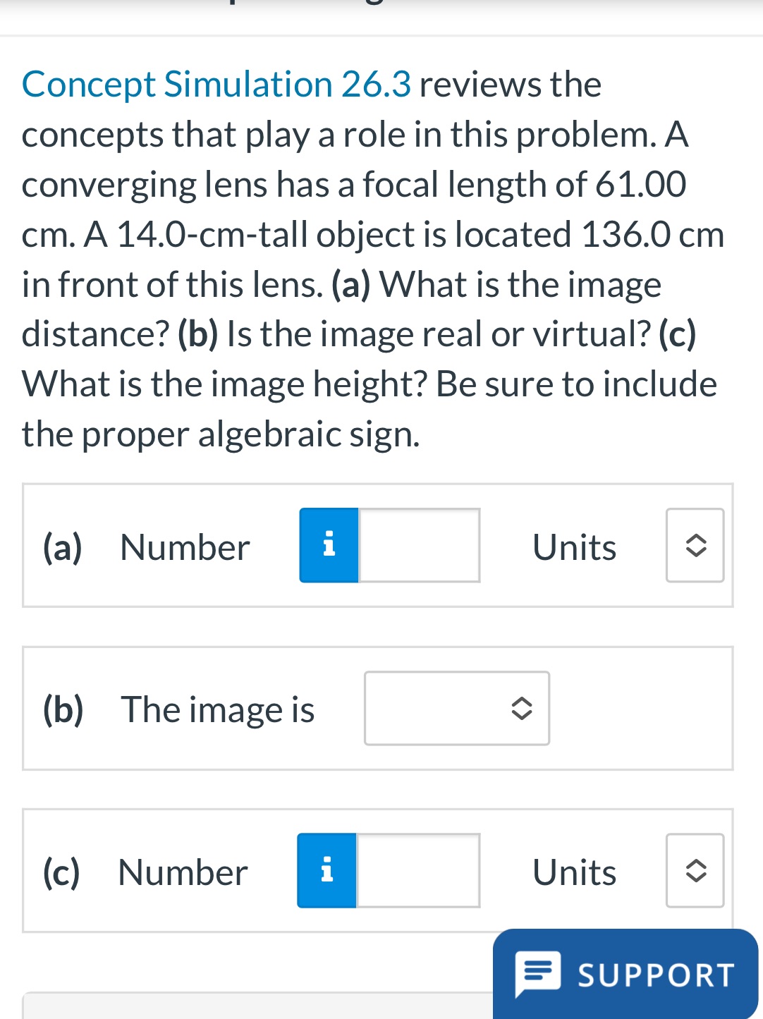 Concept Simulation 26.3 reviews the concepts that play a role in