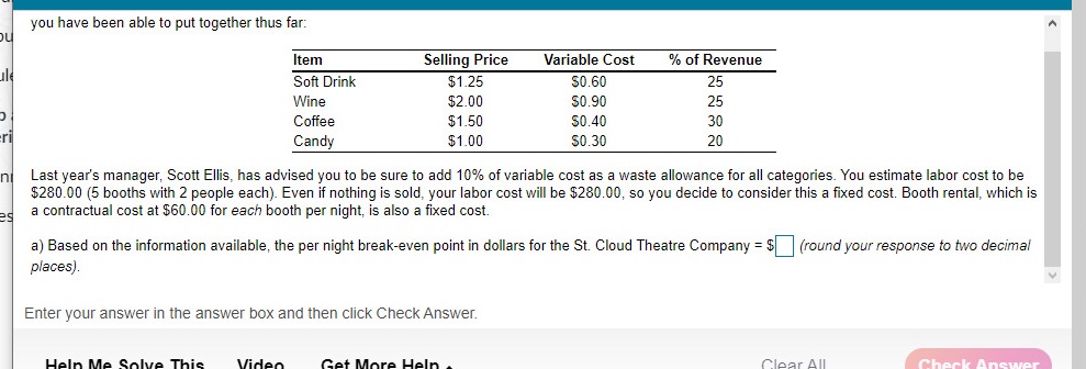 How do I calculate the break even point?Do I need to add