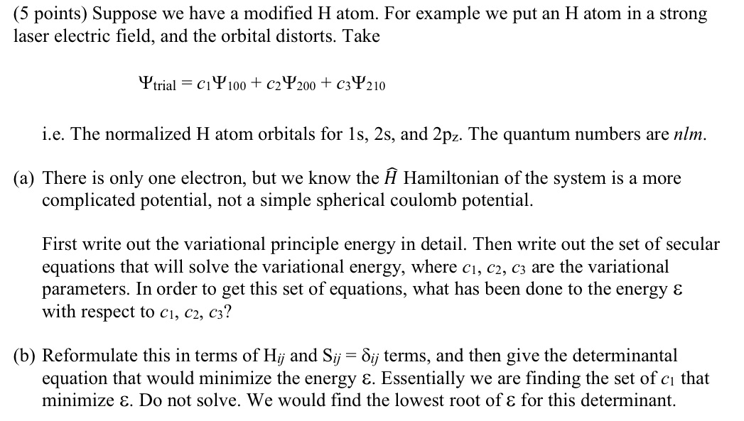 Show all steps and Explain. (5 points) Suppose we have a modified