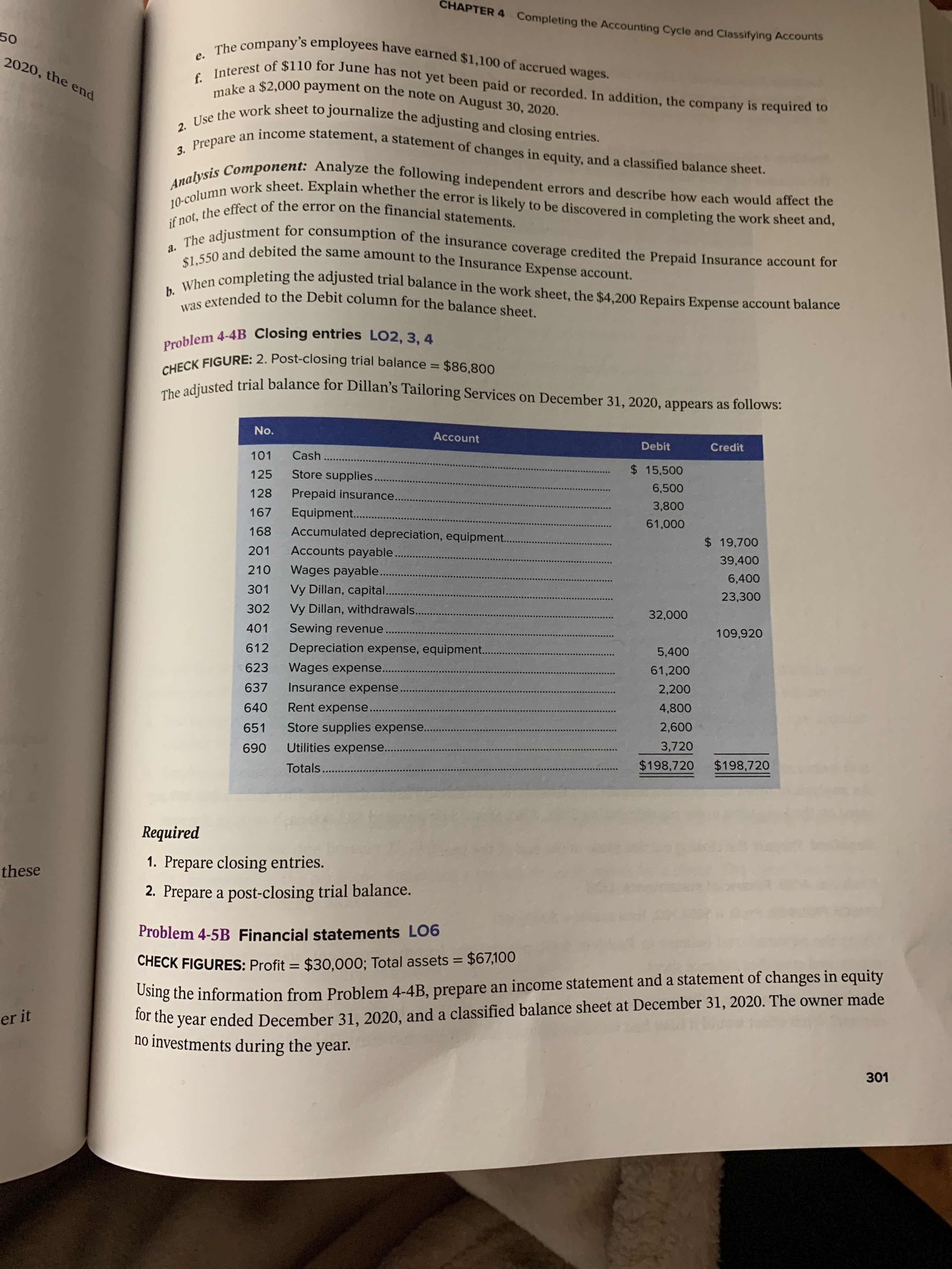  CHAPTER 4 Completing the Accounting Cycle and Classifying Accounts 50 The