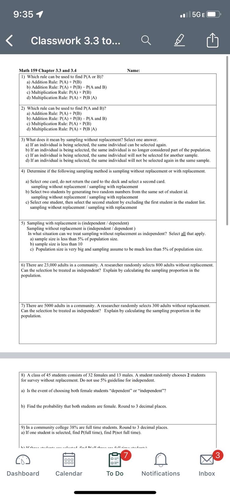 females and 13 males. A student randomly chooses 2 students for survey
