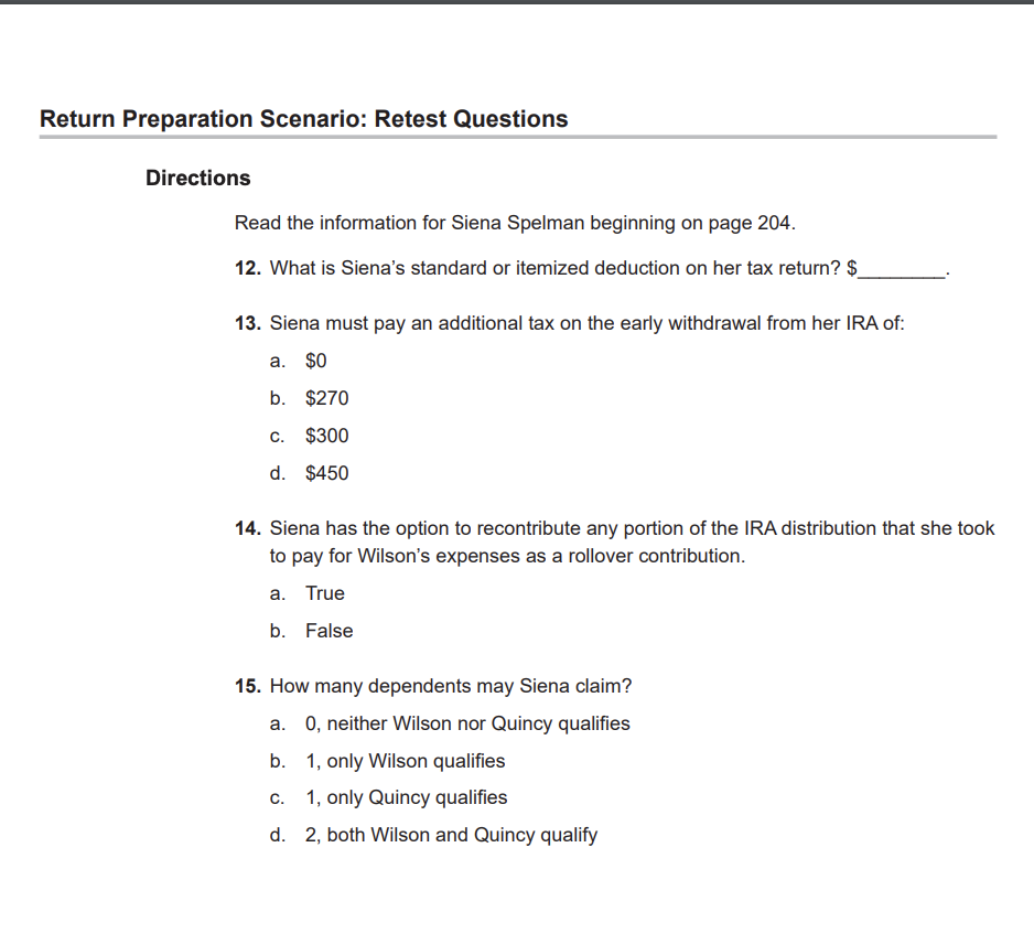 to their traditional IRAs because they are both over 70 1/2. a.