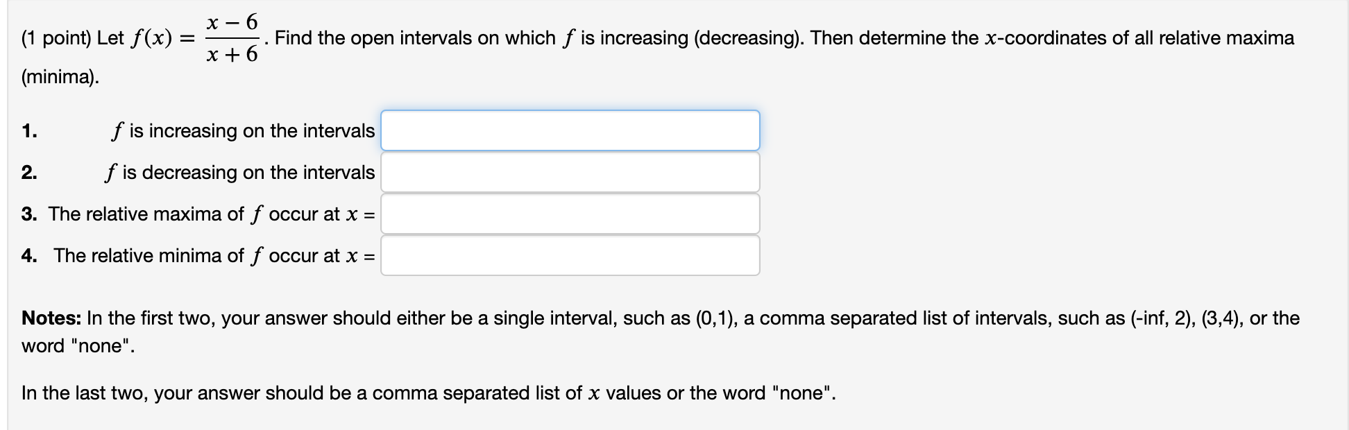 defined by f(x) = x7(x + 4)2 On which two intervals is
