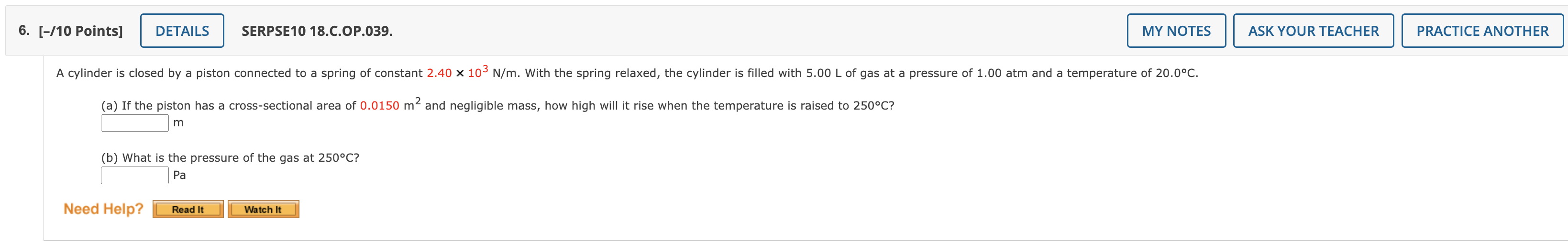 = U. = (c) Determine the kinetic and potential energies at aphelion.