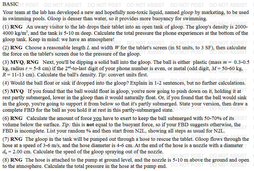 hopefully non-toxic liquid, named gloop by marketing, to be used in swimming
