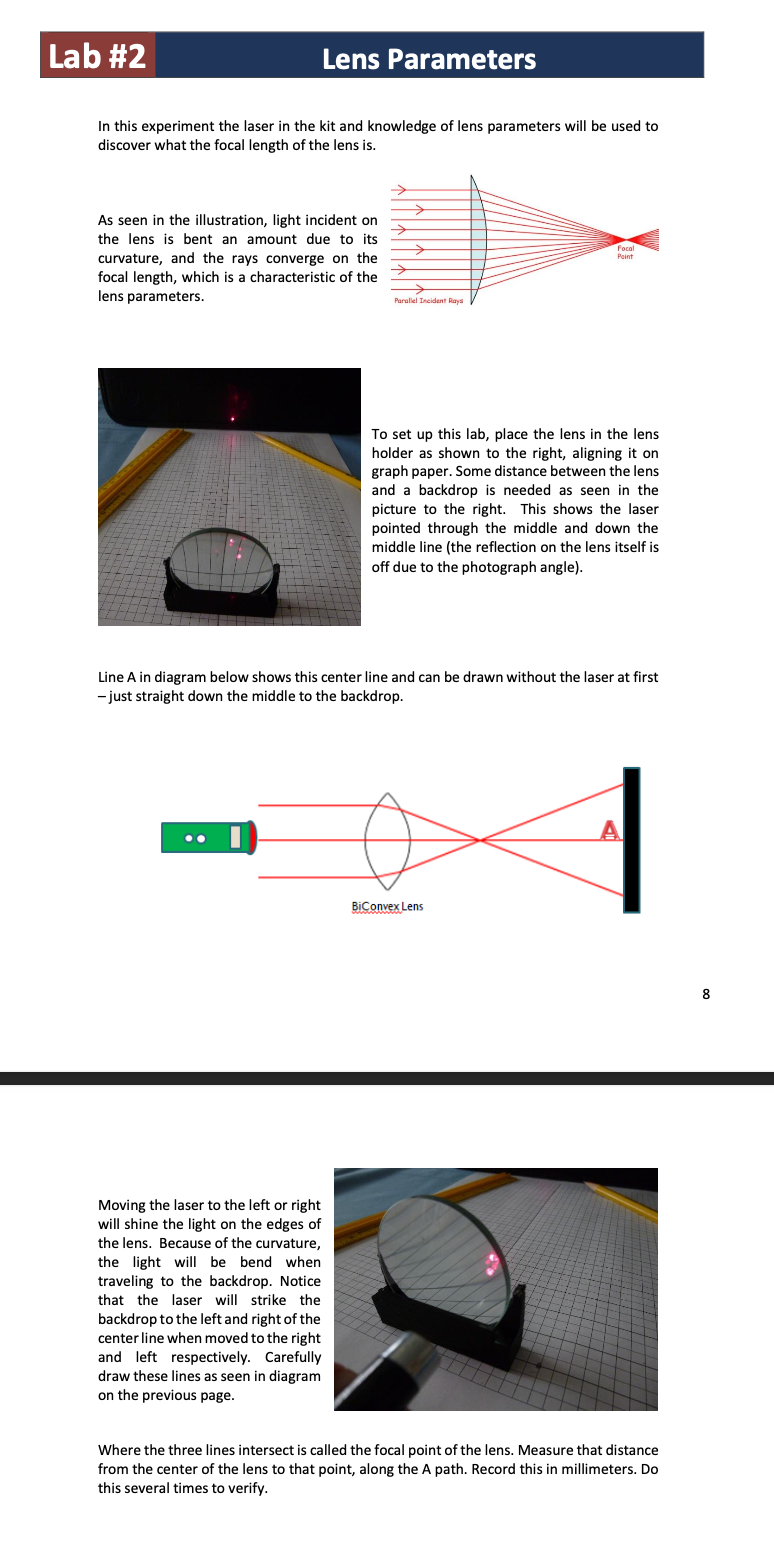the focal length of the lens is. As seen in the illustration,
