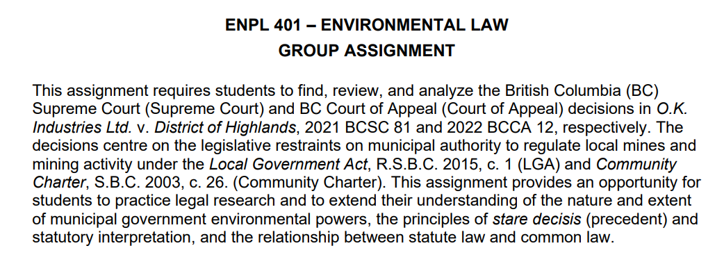 to find, review, and analyze the British Columbia (BC) Supreme Court (Supreme