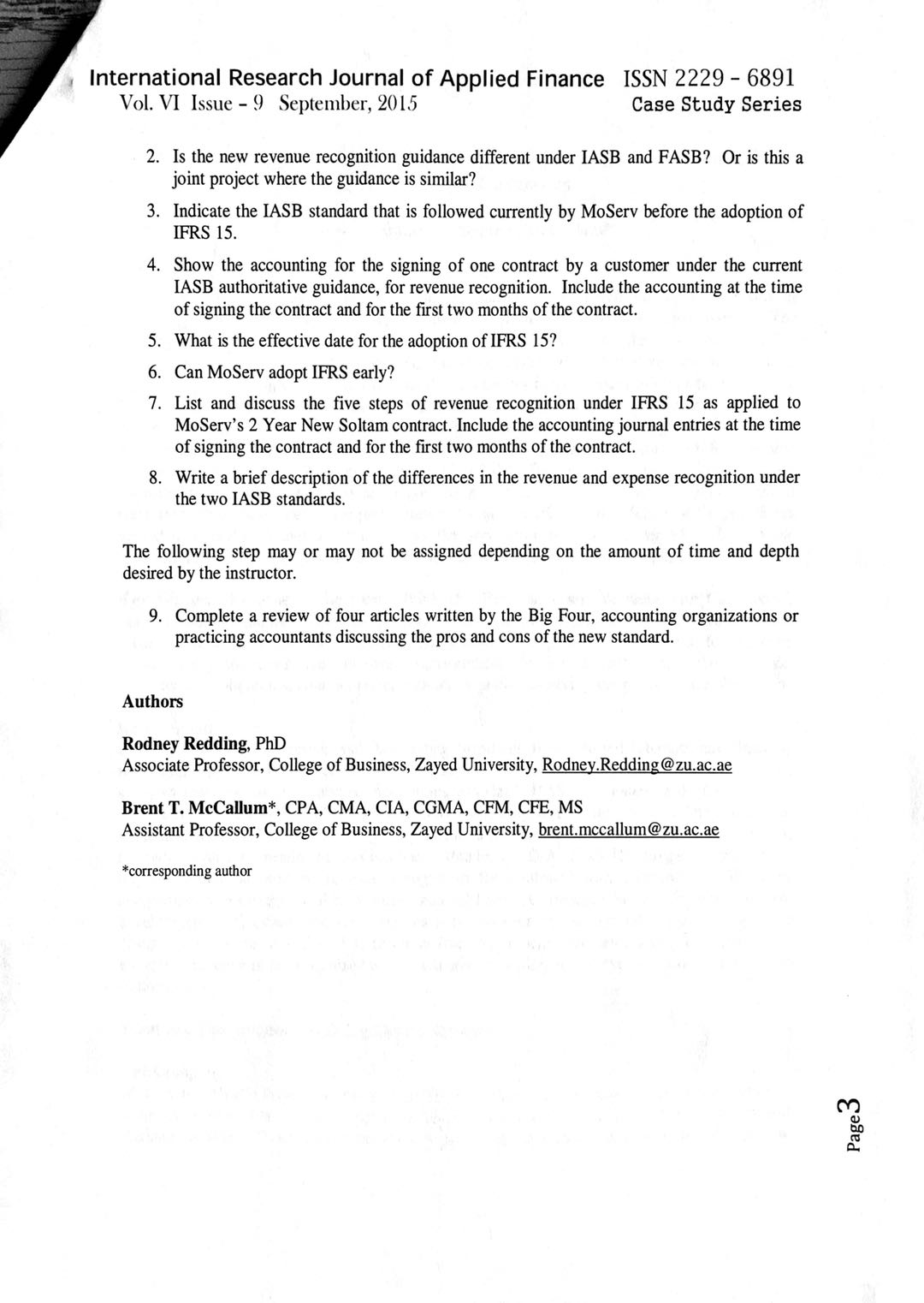 9. Thank you! / International Research Journal of Applied Finance ISSN 2229