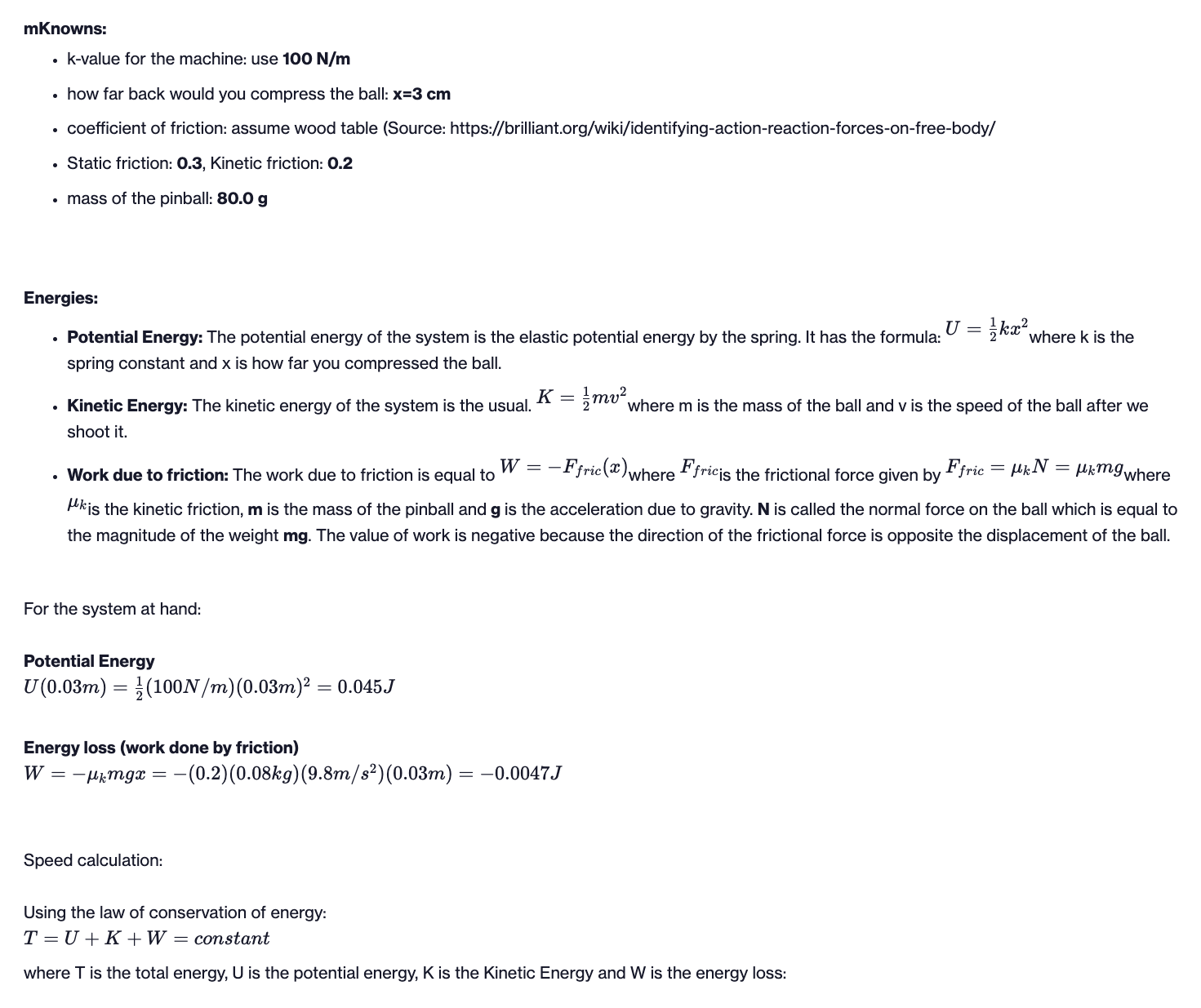 Choose a k value for your machine . 0 Estimate how far