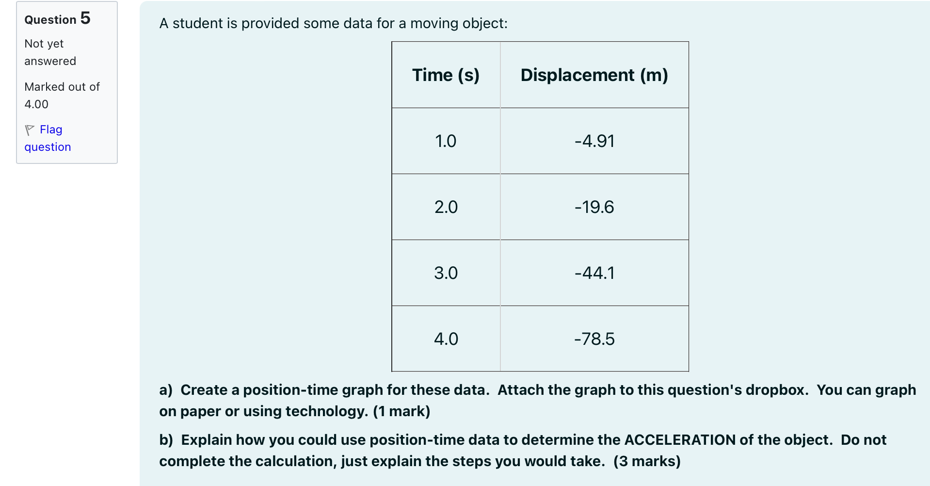 a Rocket as a function of time. t : 0 is the