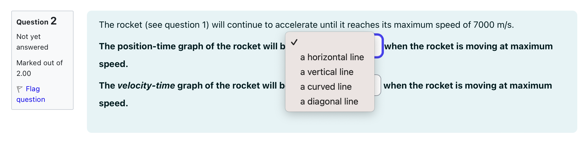 of the rocket will be S when the rocket is moving at