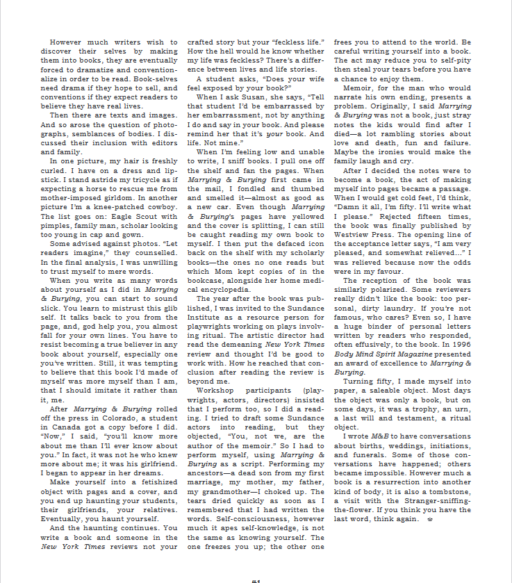 your learning has led you to a particular theory of writing. [For