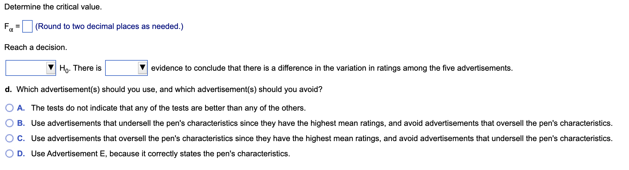 all respondents unknowingly receive the same pen to evaluate and are then
