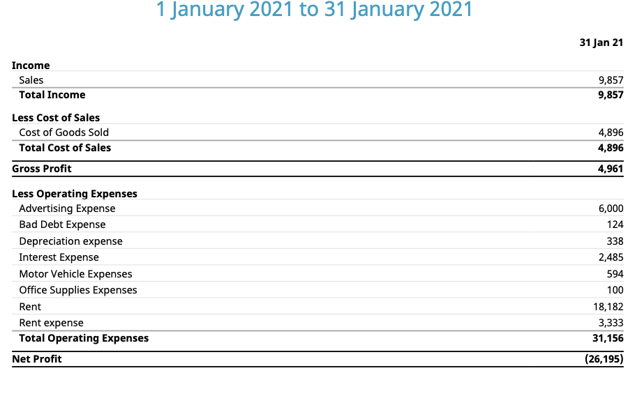 Balance sheet, Profit and loss report BALANCE SHEET As at 31 January