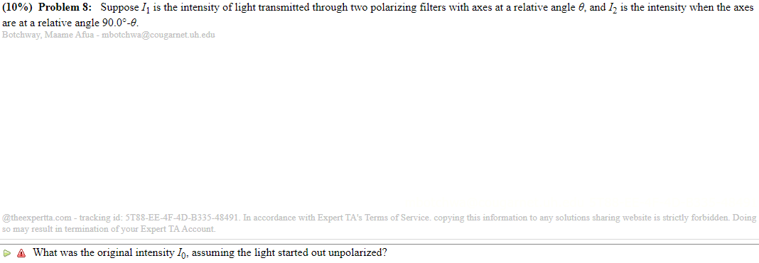 light with wavelength A. [o] Ay 33% Part (a) What 1s the