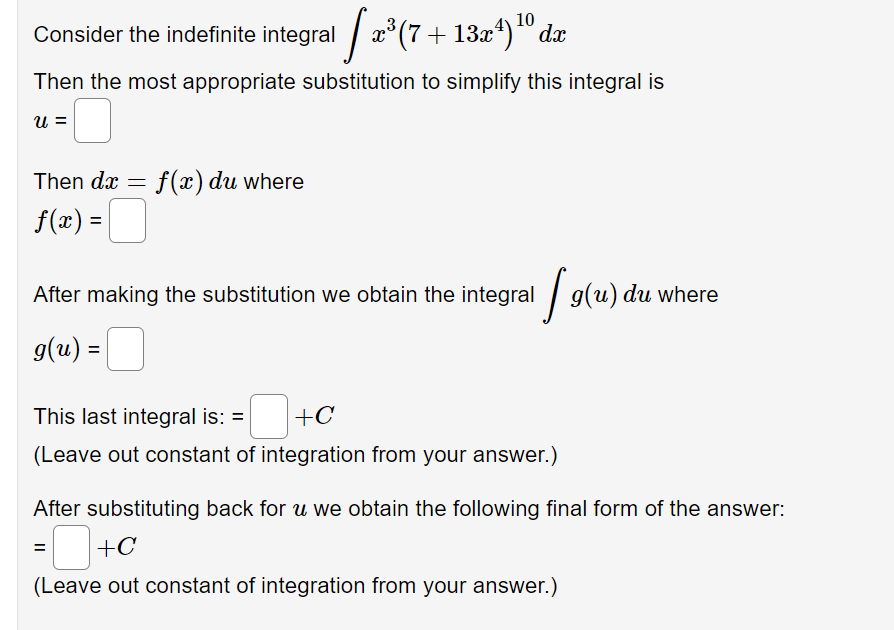 we obtain the integral f 9(a) do, where 9(a) = C] This