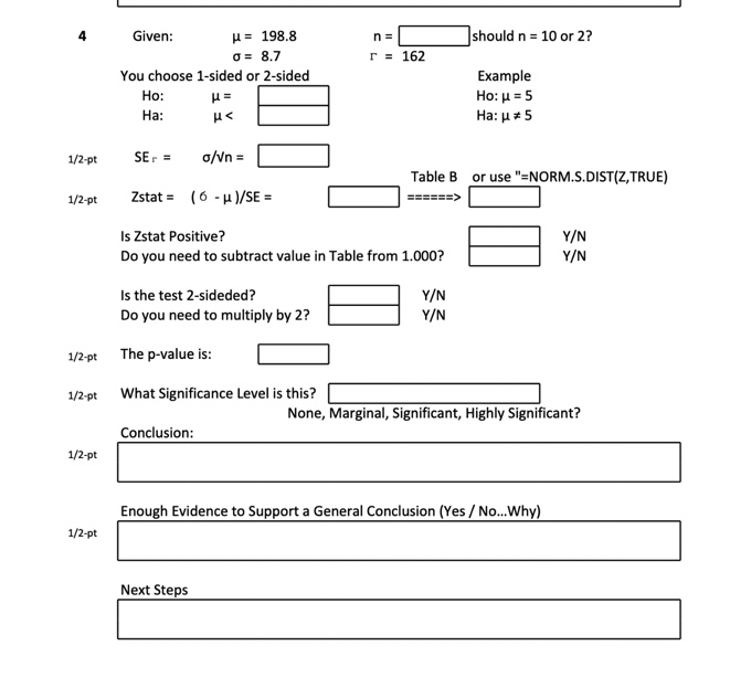 Given: H = 170 n = 64 0 = 40 r =