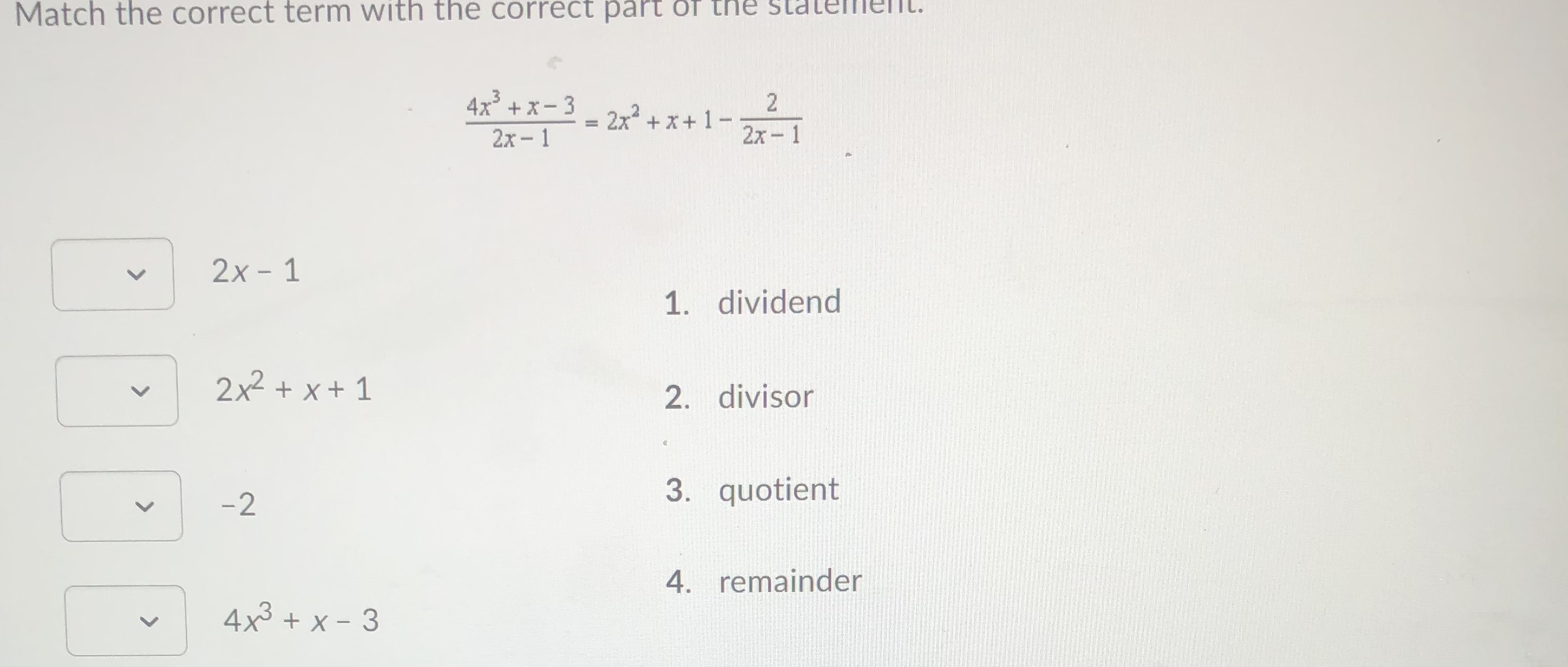 (2, 3)A family of polynomials has equation y = k(x - 4)(x