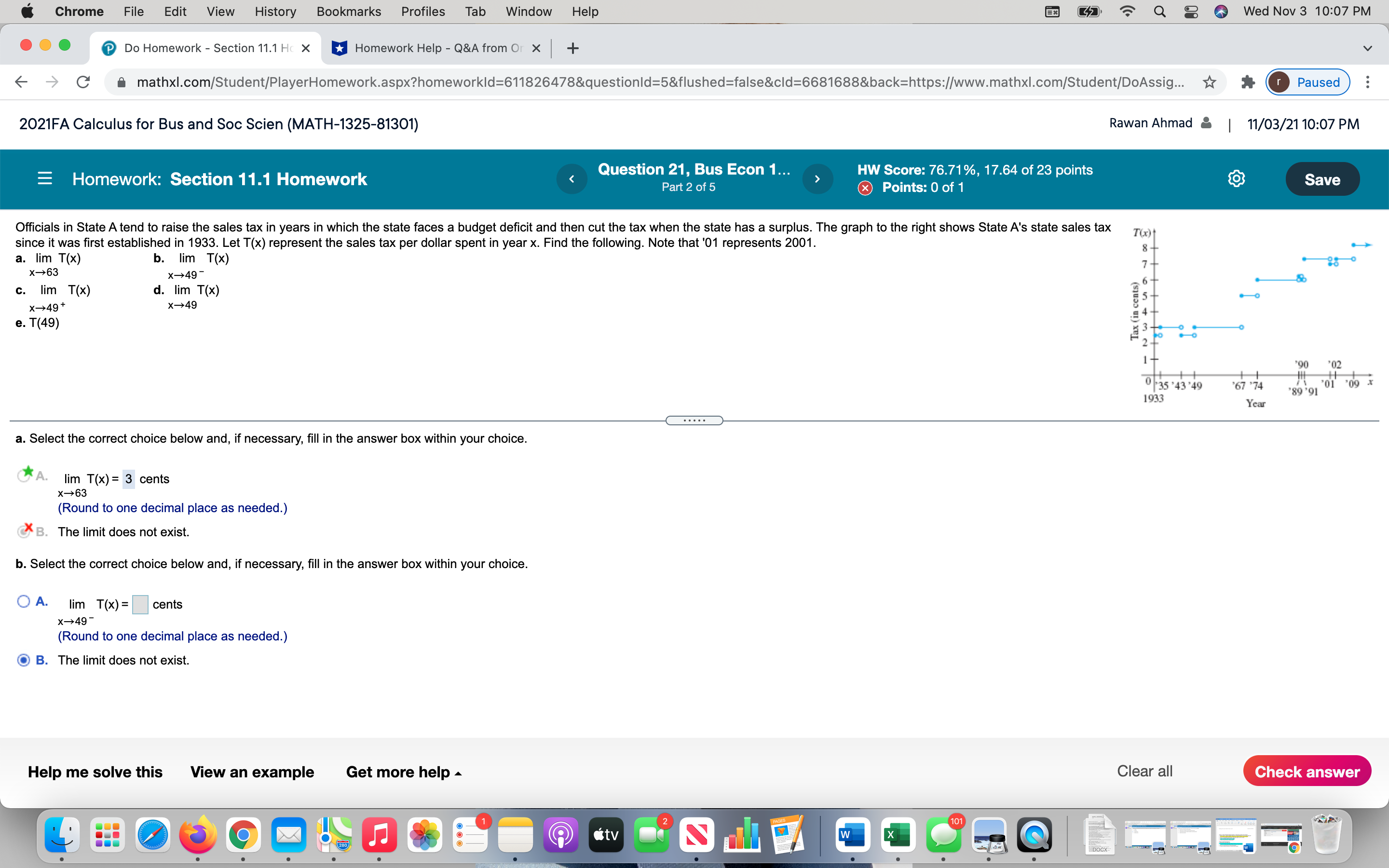  Homework 2 Q 5 Chrome e File Edit View History Bookmarks