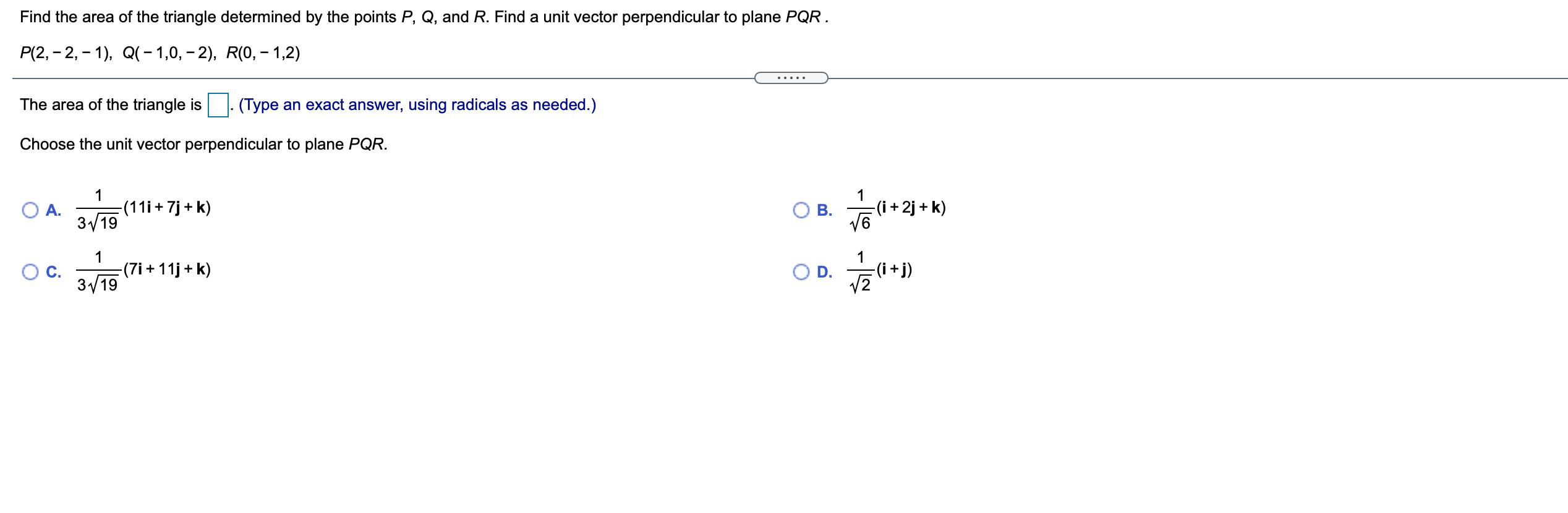 v x u. u = - 6i, v =7j . . .