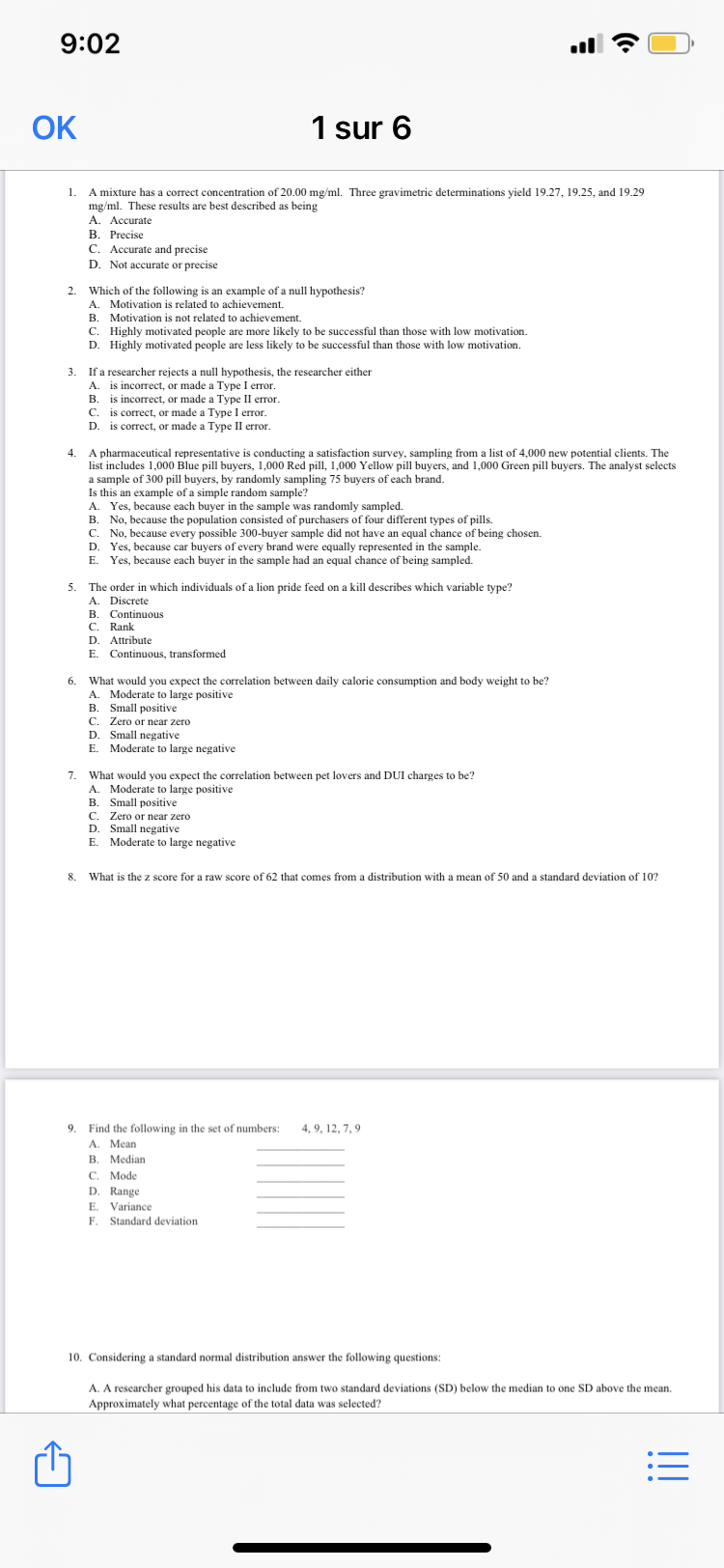 9:02 .11 0K 2. 6. 8. 10. 1 sur 6 A mixture