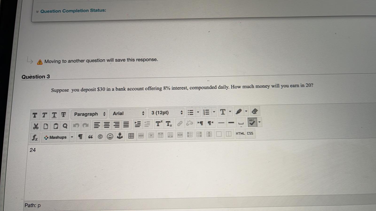 Bio and English, 8 take Math and English and 9 take all
