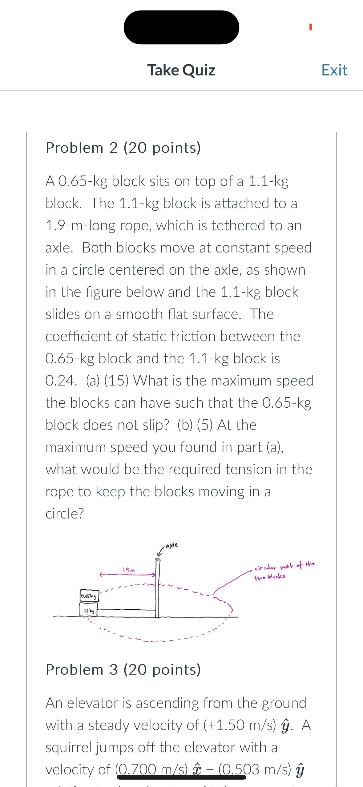 points) A horse drags a sledge across a snow covered path with
