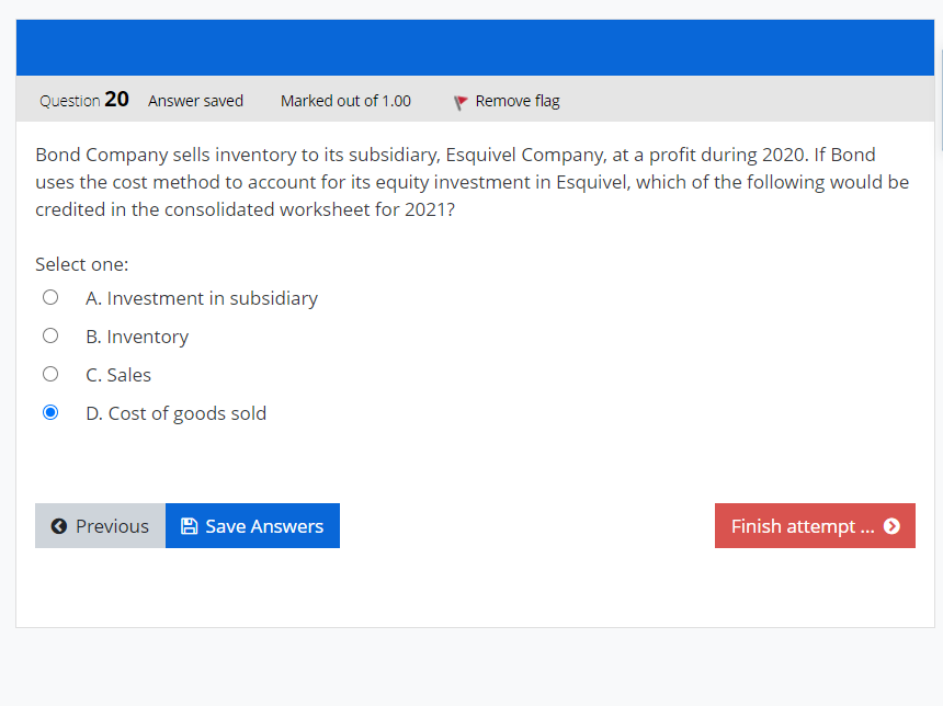 the year of acquisition assuming that sales and net income are earned
