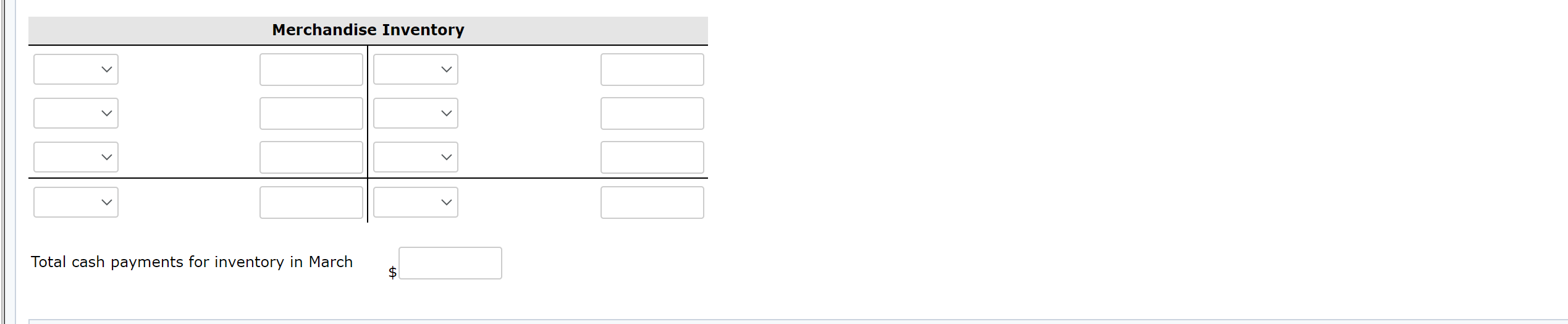  Cullumber Stores is a new company that started operations on March