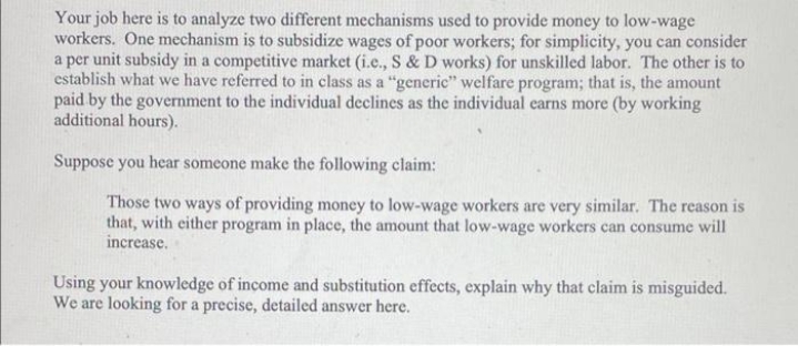 answer please Your job here is to analyze two different mechanisms used