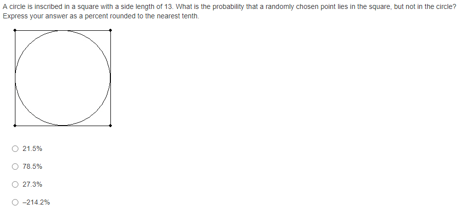 in the circle? Express your answer as a percent rounded to the