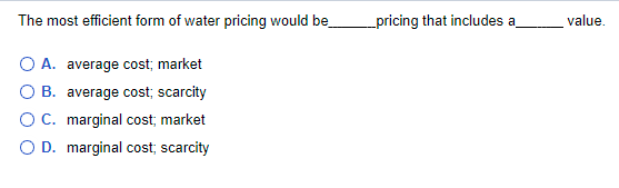 for all levels of consumption suggests that the marginal cost of providing