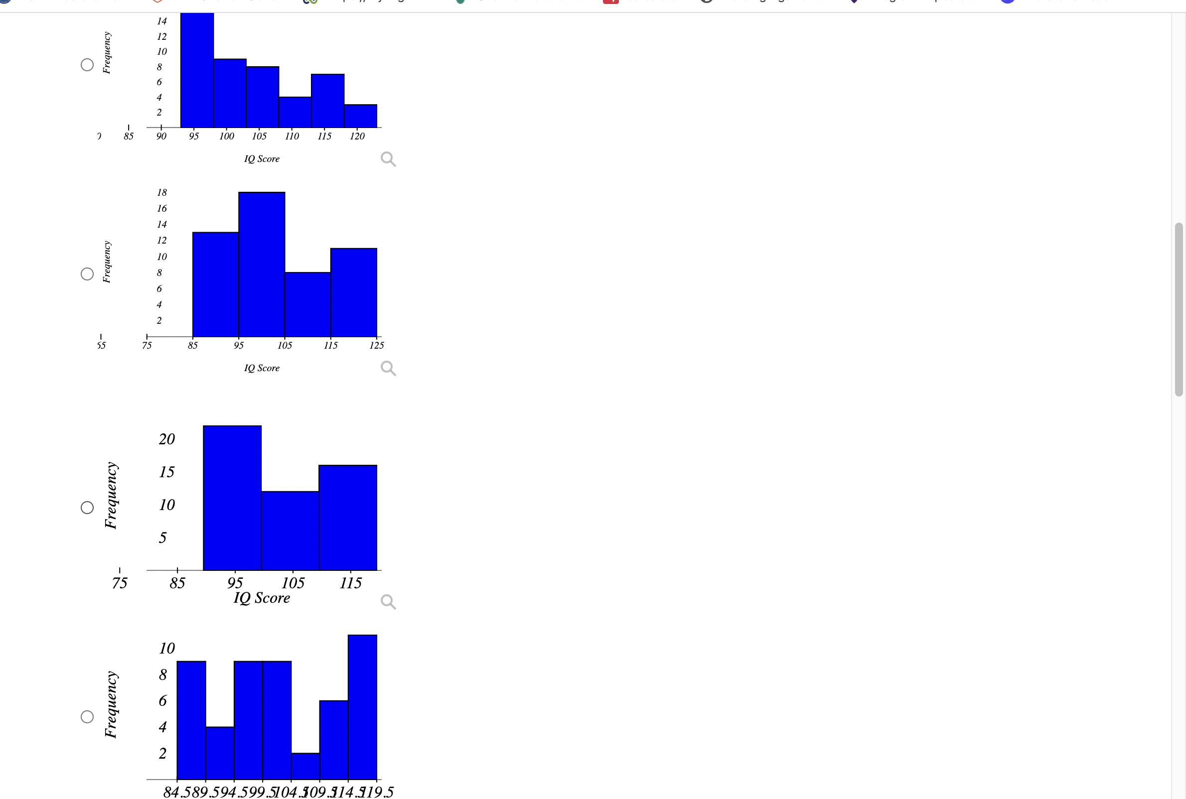 85-89 for the first class and use the same width for each
