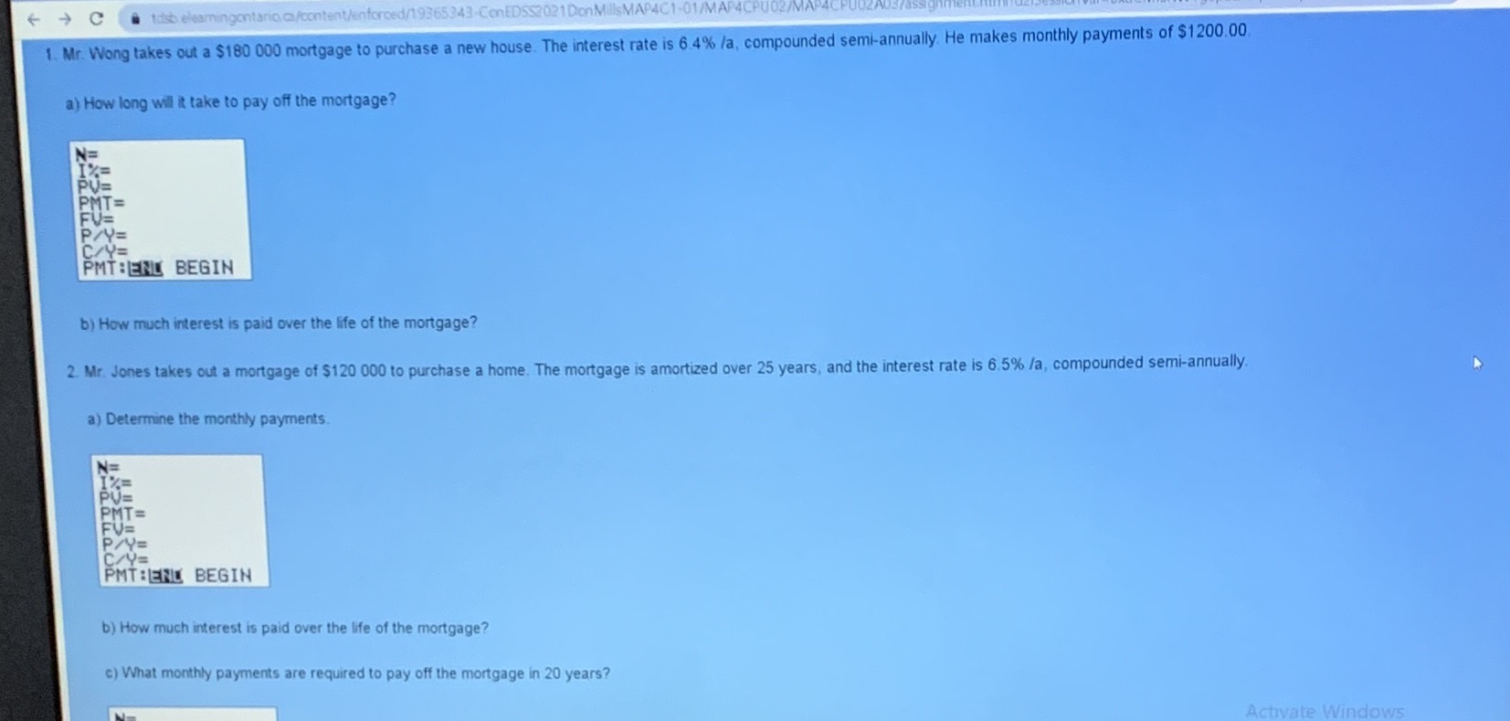 d) How much in interest charges is saved by doing this?e) Suppose