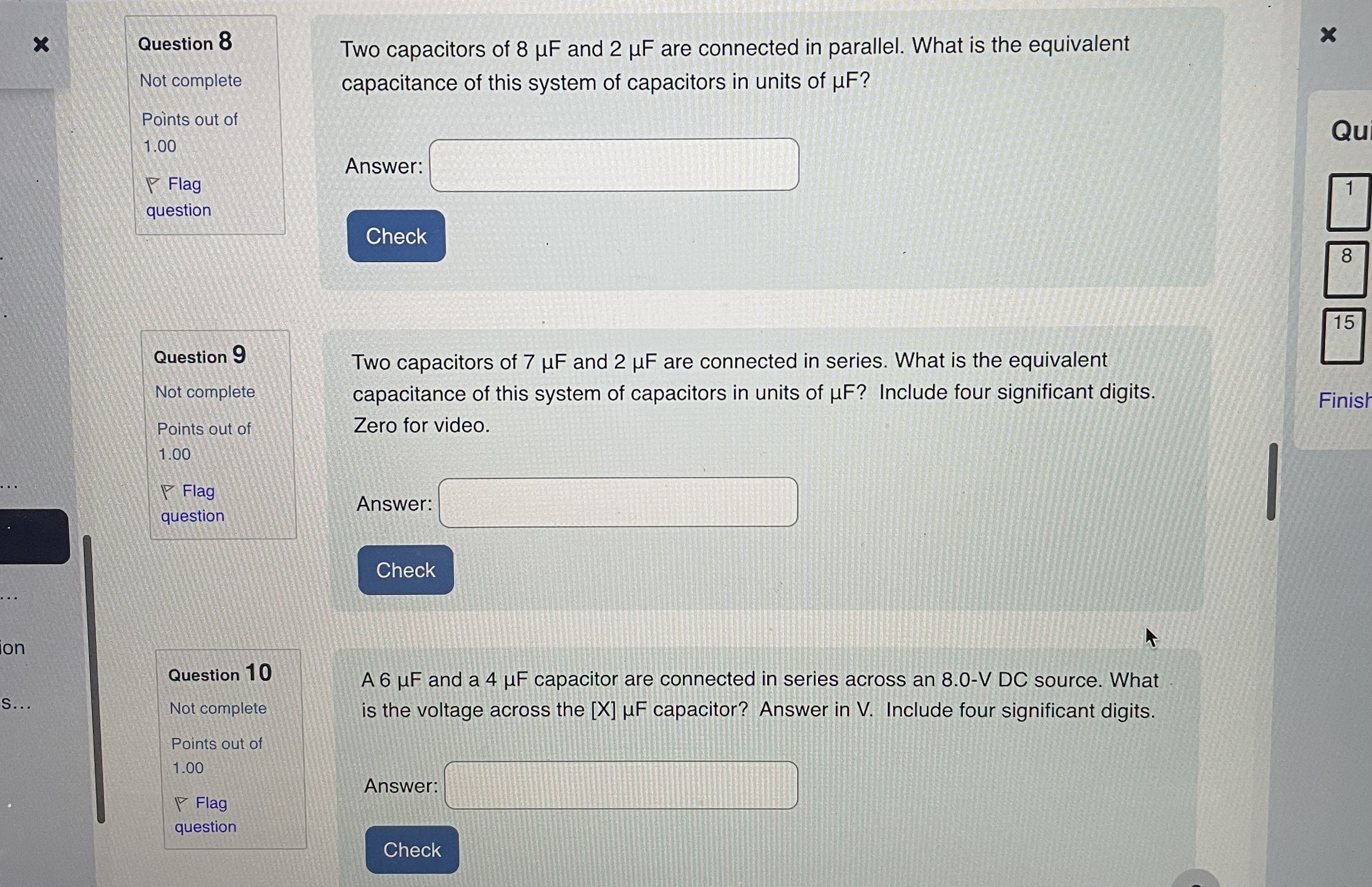 complete Answer should be in units of Coulombs. Remember to include at