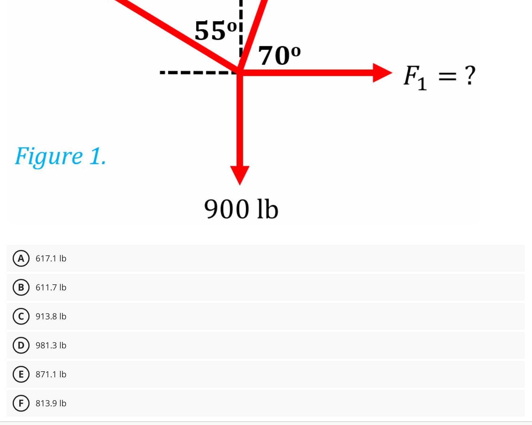 Compute for F2. 4001b Figure 1. 9001b \fTwo cables are tied together