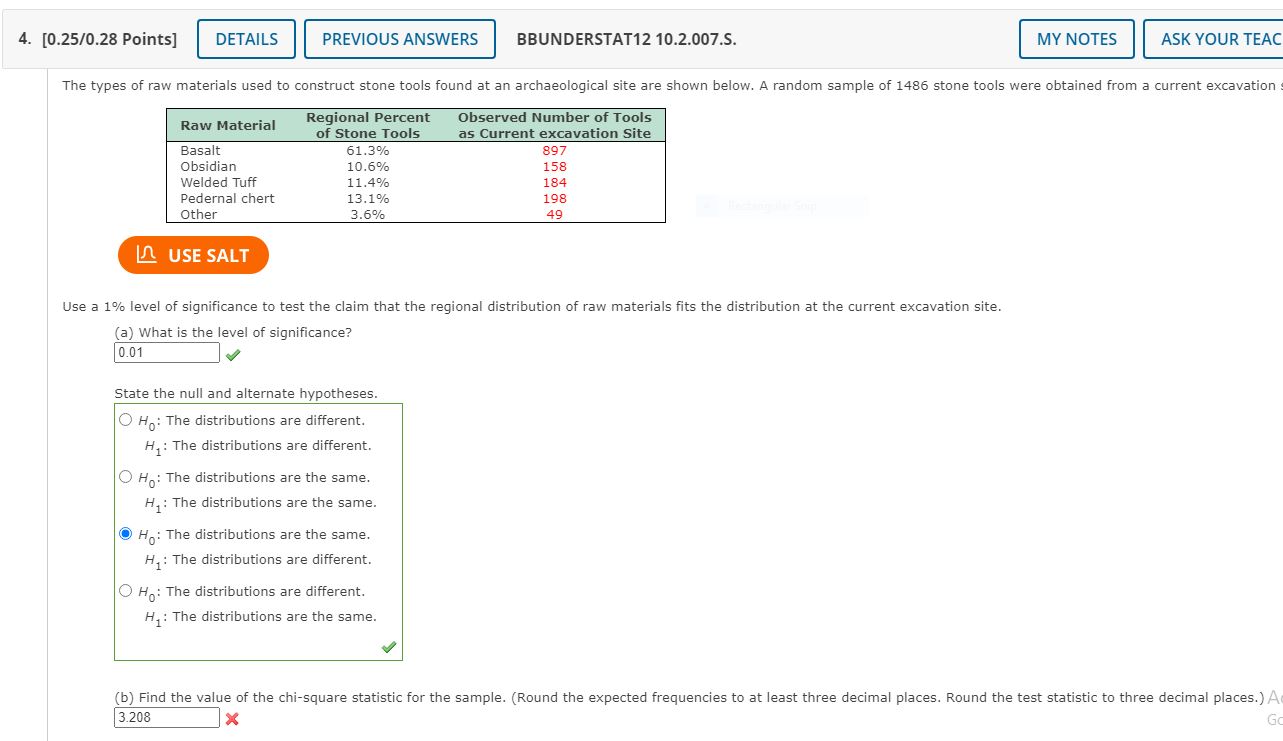 are different. I inciov-ss (in) Find the vaiue of the chi-square statistic