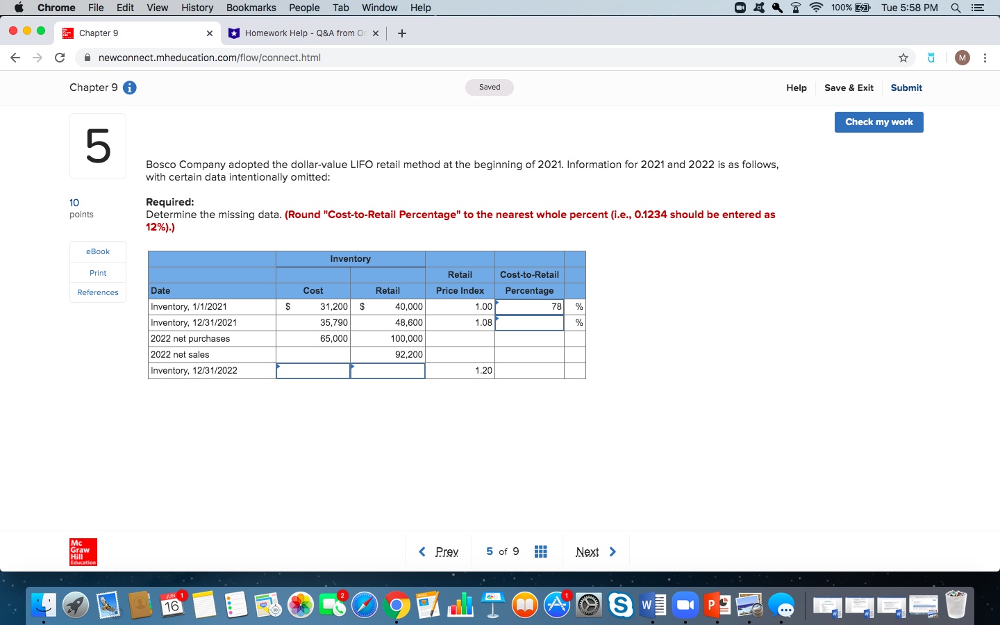 Please help with this question Chrome File Edit View History Bookmarks People