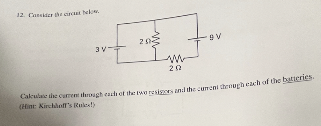 a circuit. The rest of the circuit is not shown. The power